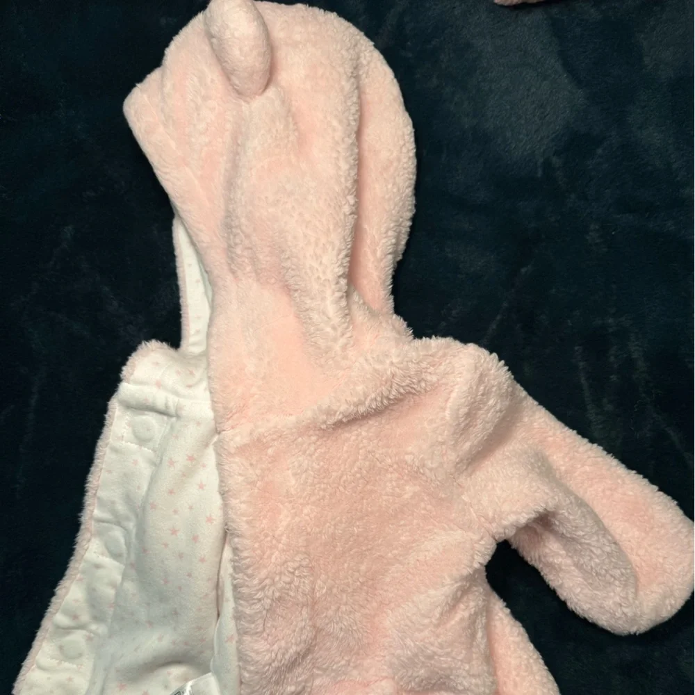 Magnetic Me Baby Girls 0-6 months Pink Blossom Minky Jacket 100% cotton lining